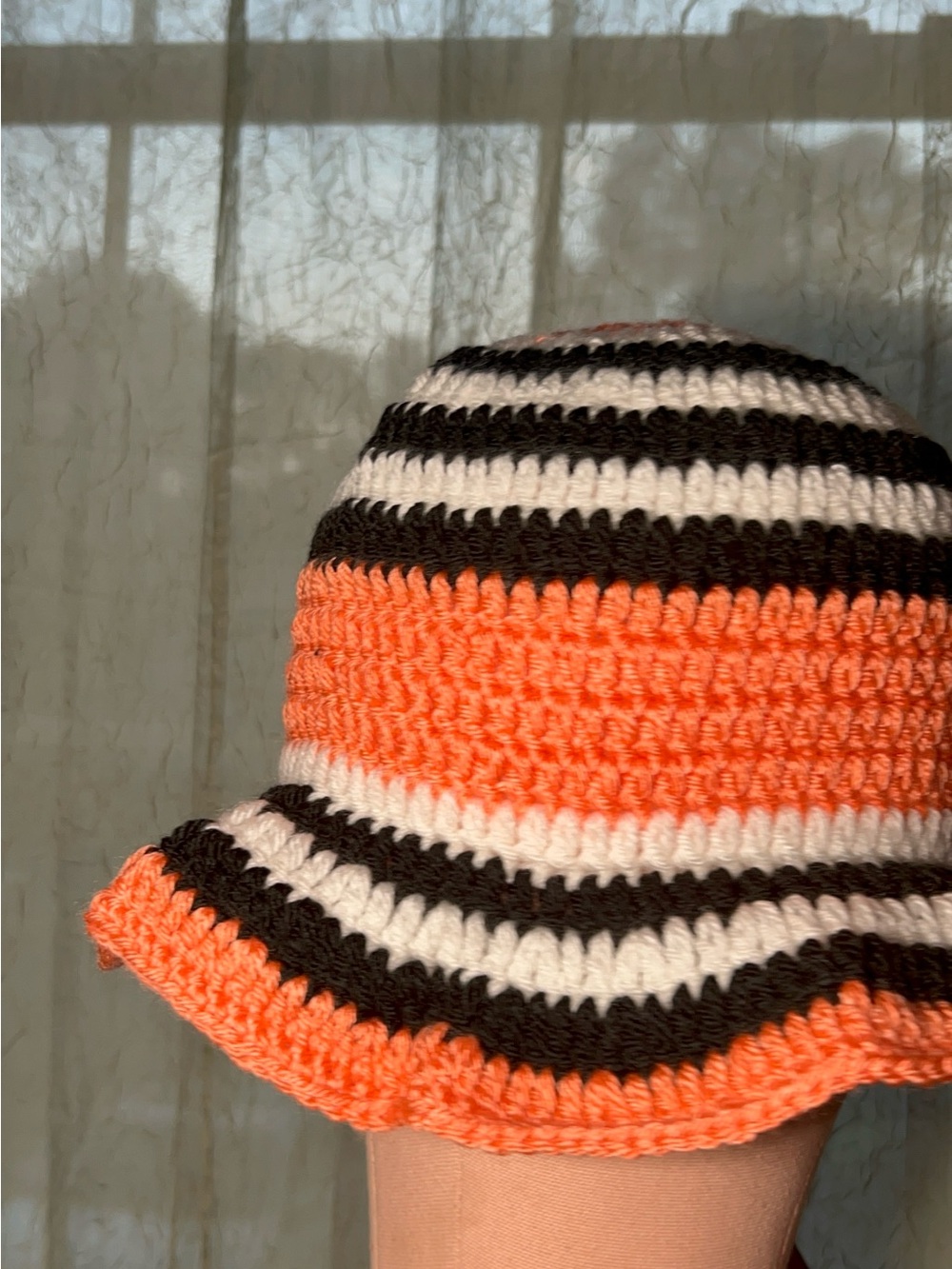 Handmade Crochet Ruffle Hat - Picture 3 of 15